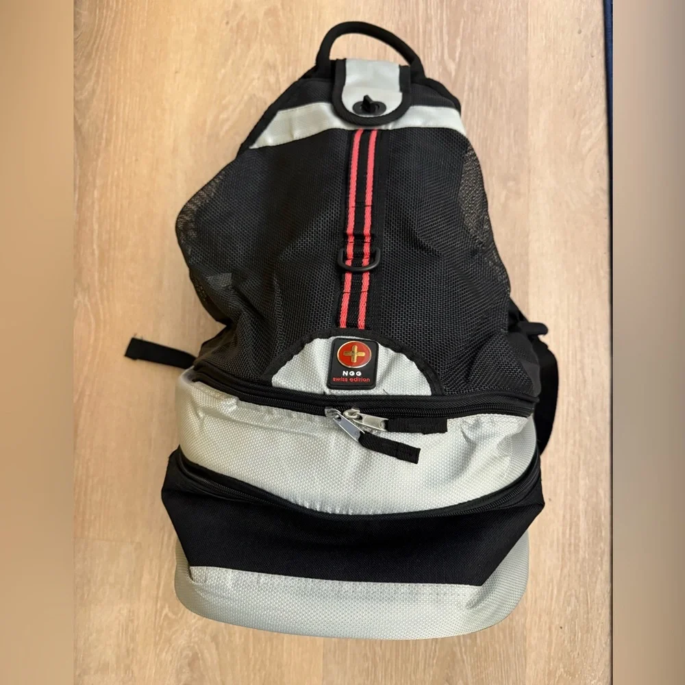 NGG Swiss Edition Daypack Backpack Multi-Pocketed w/Cooler, Netted Storage New